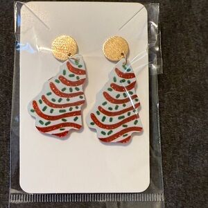 Festive Christmas Tree Earrings